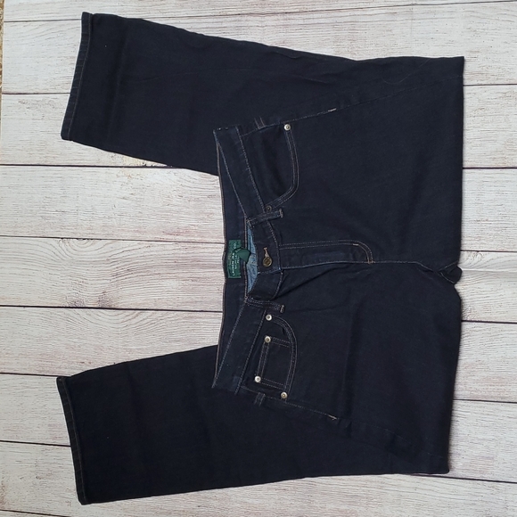 Lauren Jeans Co Ralph Lauren Dark Blue Classic Straight Jeans